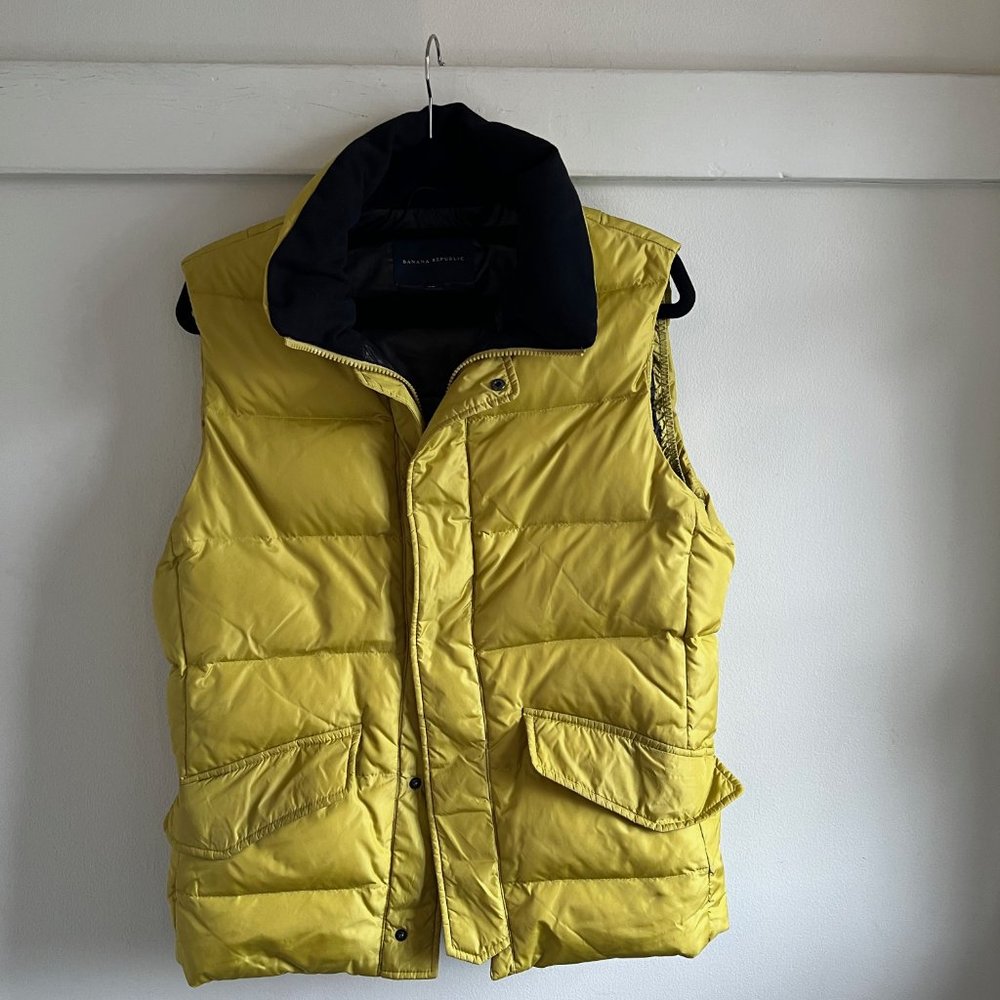 Men's Banana Republic Zip Puffer Vest Small